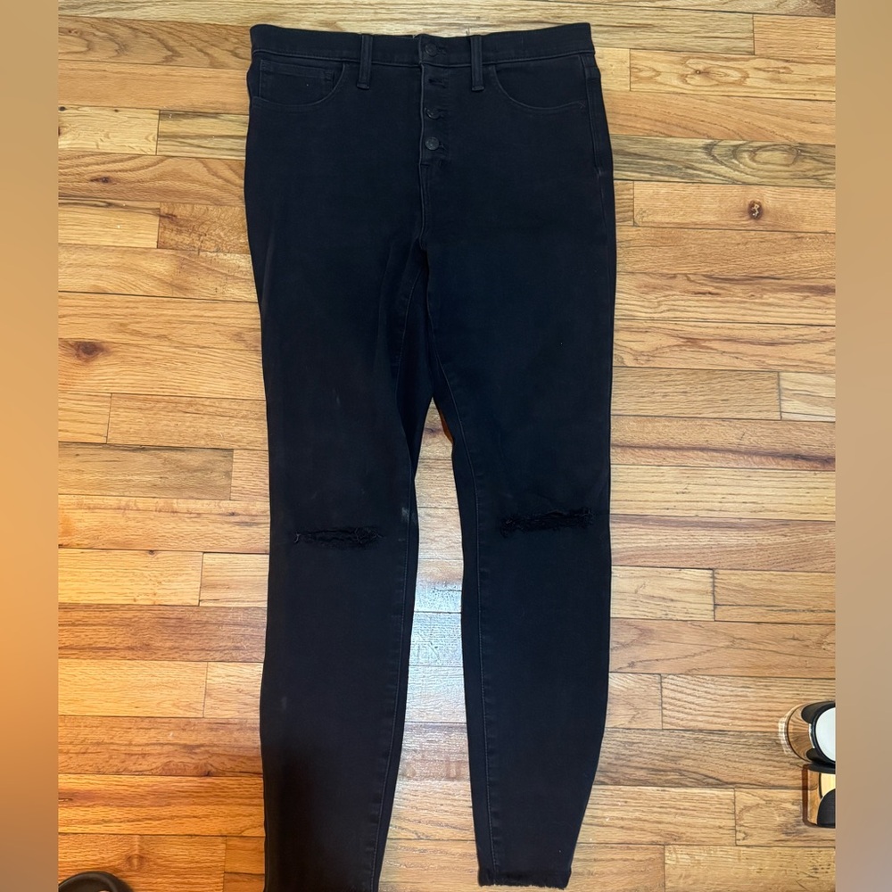 Madewell black skinny jeans